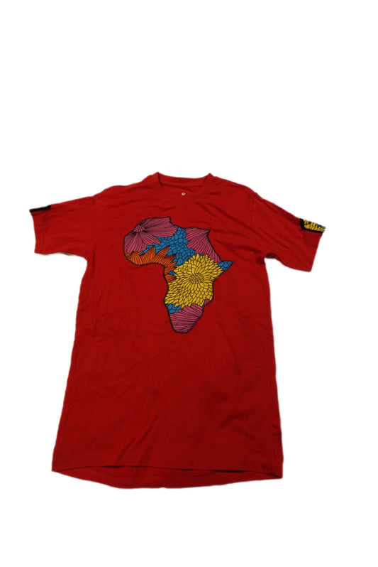 African map T- shirt (red)